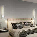 Applique murale longue rotative design minimaliste or