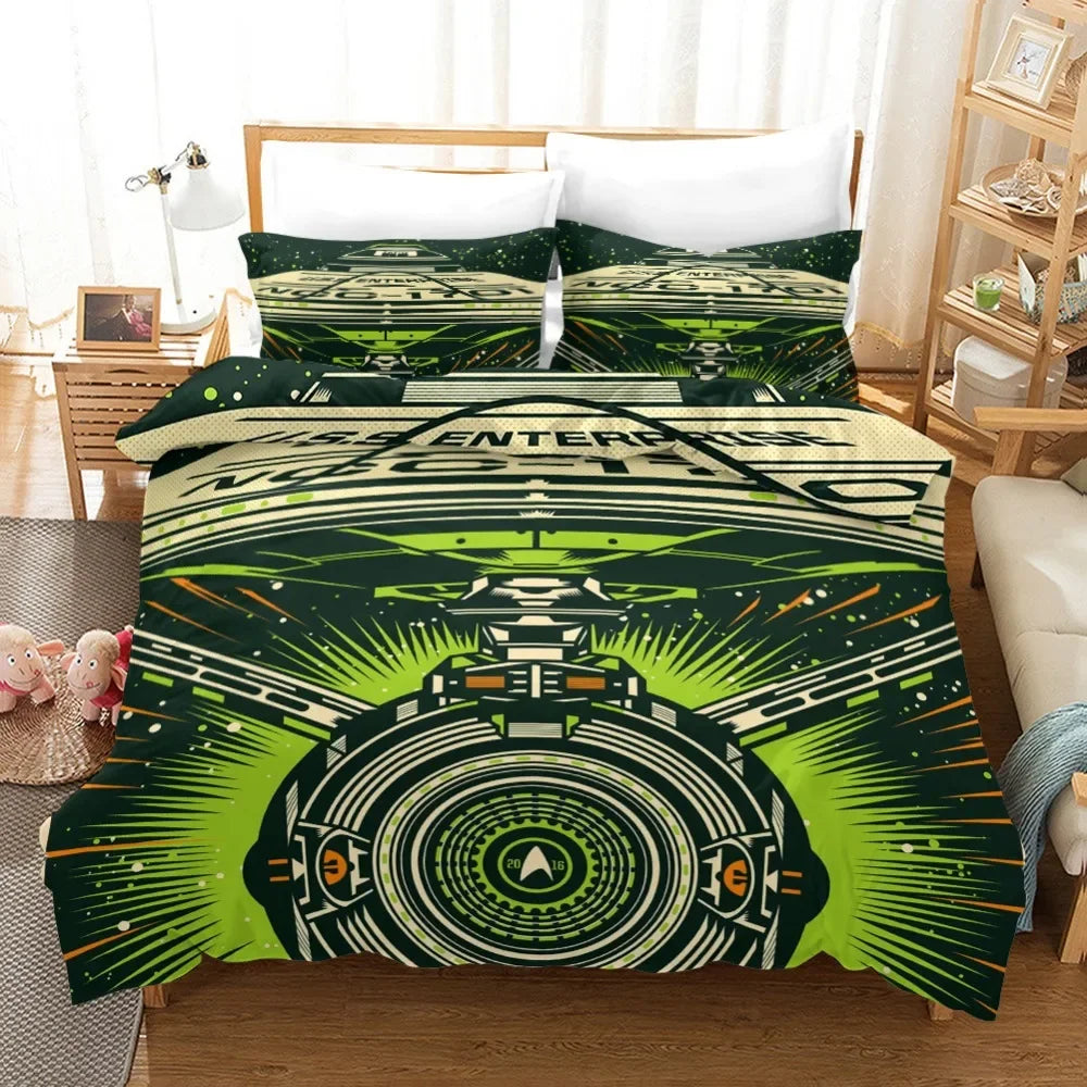 Housse de couette Star Trek 3D - pliée