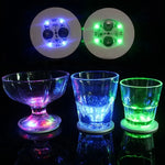 Sous verre lumineux multicolore pour décoration de bar moderne