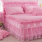 Drap de dessus brodé blanc pour lit de fille