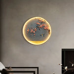 Lampe murale LED fleur en fer blanc chaud pour ambiance zen