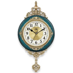 Horloge murale rétro couleur vert