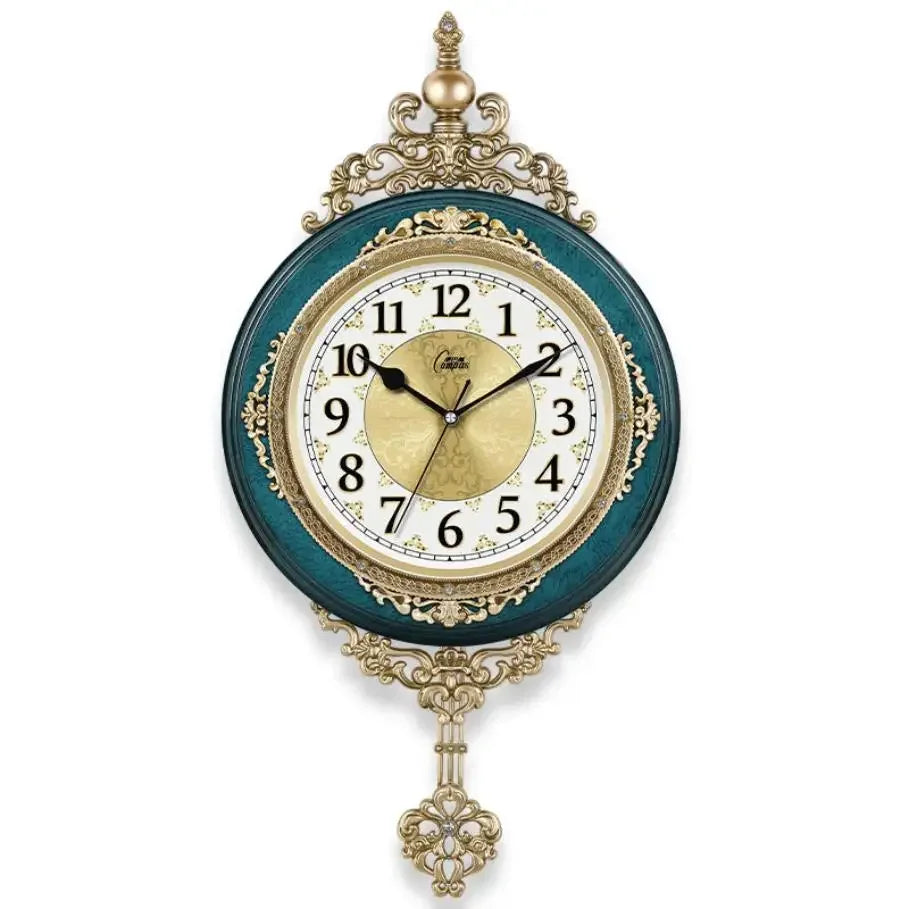 Horloge murale rétro couleur vert