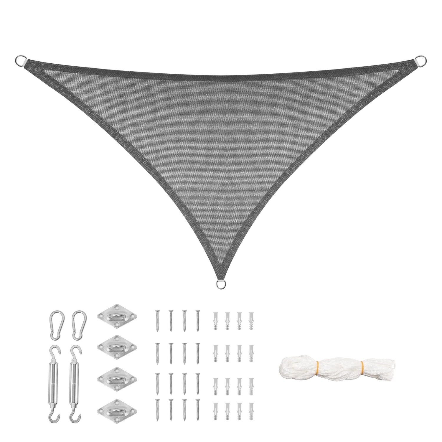 Voile d'ombrage protégeant une piscine du soleil