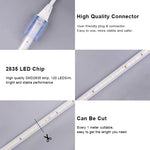 Détail des diodes SMD2835 sur la bande LED haute luminosité
