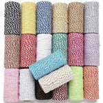 Bobines de ficelles colorées pour projets créatifs et artisanat, disponibles en plusieurs couleurs vives. Idéales pour emballages cadeaux, décoration, loisirs créatifs et DIY. Parfait pour ajouter une touche originale et personnalisée à vos créations.
