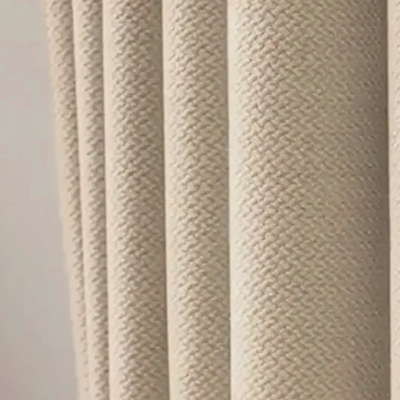 Beige eyelet curtain
