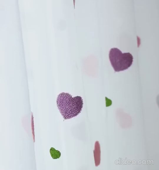 Pink baby bedroom curtain