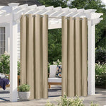 Panneaux d'intimité pour pergola, idéaux pour créer un espace extérieur élégant. Parfaits pour ajouter une touche décorative tout en préservant l'intimité dans le jardin ou sur la terrasse. Conçus pour être suspendus facilement grâce à leurs œillets métalliques, ces rideaux de couleur neutre s'harmonisent avec tous les styles de mobilier extérieur. Idéal pour les soirées d'été et les moments de détente en plein air.