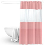 Rideau de douche moderne rose avec motif transparent, idéal pour embellir votre salle de bains. Parfait pour ajouter une touche de couleur et de style à votre espace tout en préservant l'intimité. S'adapte facilement aux barres de douche standards pour une installation rapide.