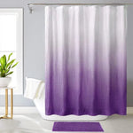 Rideau de douche dégradé violet, ajoutant une touche d'élégance et de modernité à votre salle de bain. Accessoire indispensable pour prévenir les éclaboussures d'eau, ce rideau s'accompagne d'un tapis assorti pour harmoniser l'espace. Installez-le facilement grâce à sa baguette de fixation incluse. Transformez votre espace en un lieu de détente avec ce design chic et tendance.