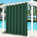 Rideau extérieur vert pour pergola, idéal pour créer un espace ombragé et intime au bord de la piscine. Accessoire parfait pour jardin ou terrasse, combinant élégance et fonctionnalité.