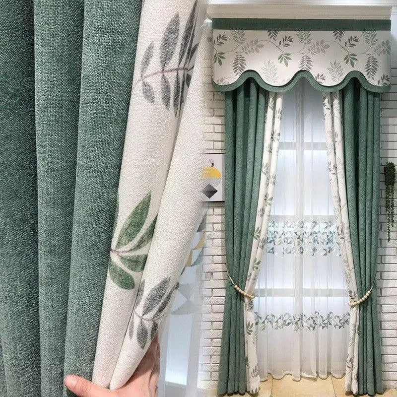 Rideaux élégants aux motifs végétaux pour salon, offrant une touche naturelle et apaisante à votre intérieur. Ces doubles rideaux permettent d'ajuster la luminosité tout en ajoutant du style à votre décoration. Idéals pour des fenêtres de taille standard, disponibles en plusieurs couleurs pour s'adapter à votre ambiance. Apportez une atmosphère chaleureuse et sophistiquée à votre pièce avec ces rideaux au design raffiné.