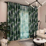 Rideaux élégants à motif de feuilles tropicales, parfaits pour ajouter une touche de nature et de fraîcheur à votre salon moderne. Ces rideaux tamisent la lumière tout en préservant votre intimité, créant ainsi une ambiance chaleureuse et accueillante dans votre espace de vie. Idéal pour les décors contemporains ou exotiques.