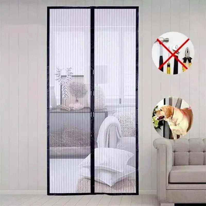 Moustiquaire magnétique pour porte, facile à installer, idéale pour laisser passer l'air tout en empêchant les insectes d'entrer. Convient pour les maisons avec animaux de compagnie. Design élégant s'intégrant parfaitement à tout intérieur moderne. Pratique et fonctionnelle, cette moustiquaire s'ouvre et se ferme facilement grâce à ses aimants. Solution parfaite pour profiter des journées estivales sans nuisibles.