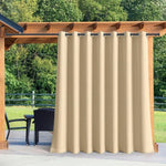 Rideau extérieur beige pour pergola, parfait pour créer un espace intime et protégé dans votre jardin. Idéal pour les soirées en plein air, ce rideau élégant ajoute une touche de sophistication et de confort à votre espace extérieur tout en offrant une protection contre le soleil et le vent.