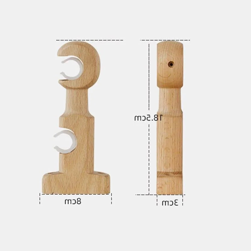 Support mural robuste pour tringle à rideaux, dimensions 8 cm de largeur et 18,5 cm de hauteur, idéal pour un intérieur moderne. Accessoire décoratif et fonctionnel pour l'installation facile de vos rideaux, assuré de maintenir solidement la tringle en place. Conçu pour une intégration parfaite avec votre décoration d'intérieur.