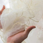 Translucide et délicat, ce tissu blanc offre une texture légère et vaporeuse, idéale pour des créations élégantes et raffinées. Parfait pour des tenues ou des décors sophistiqués, il ajoute une touche aérienne et unique.