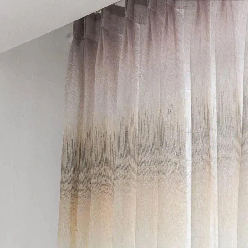 Rideau élégant avec dégradé de couleurs douces, idéal pour ajouter une touche moderne et raffinée à votre intérieur. Parfait pour les salons, chambres ou bureaux, ce rideau offre une esthétique épurée et contemporaine.